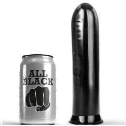 ALL BLACK - DILDO BLACK 19 CM